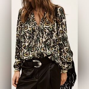 ba&sh Women's Abstract Print Blouse